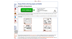 Desktop Screenshot of angrybirdscoloring.com