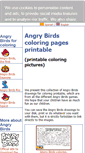 Mobile Screenshot of angrybirdscoloring.com