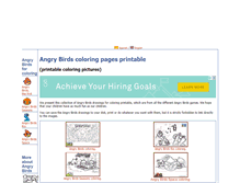 Tablet Screenshot of angrybirdscoloring.com